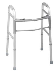 Youth Two-Button Folding Walkers without Wheels by Medline - CASE OF 4